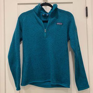 Patagonia Women's Teal 1/4-Zip Fleece